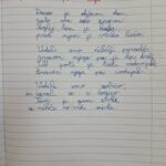 Pesem - Patricija - Teden pisanja z roko 26